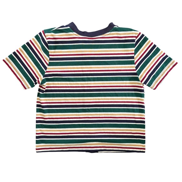 Vintage Season Ticket Striped Button Down Short Sleeve Tee Women's Size Small - Picture 6 of 6